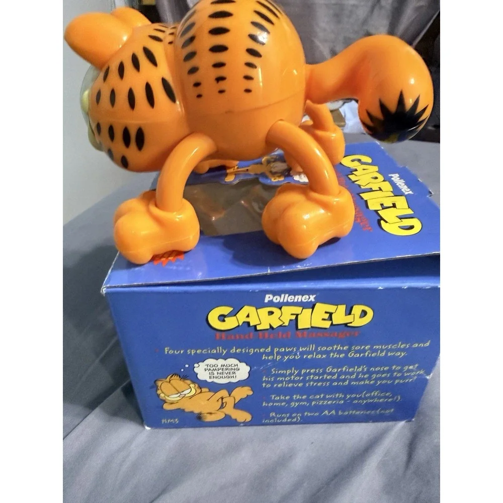 Vintage Garfield Hand Held Massager by Pollenex 1980's Used In Box